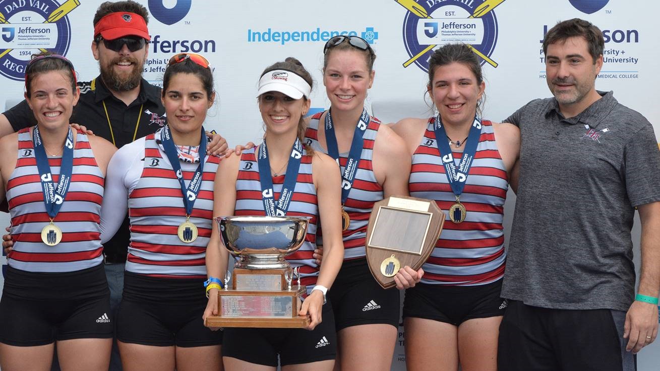 Photo of Women’s Rowing Varsity Four Takes Home Gold at Dad Vail Regatta