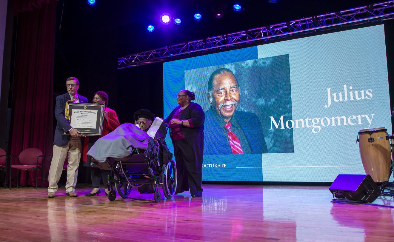 Photo of Julius Montgomery Honored at Florida Tech MLK Event