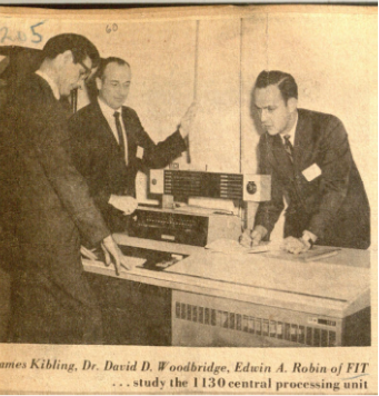 Left to right: James Kibling, David Woodbridge, Edward Robin (incorrectly identified in caption as “Edwin" Robin)