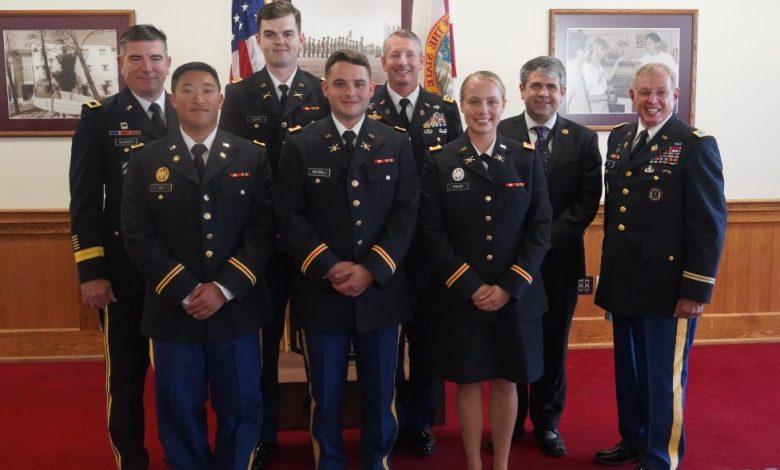 Photo of ROTC Cadets Commissioned in Spring Ceremony