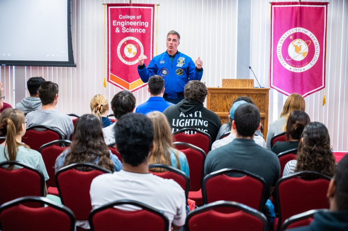 Astronaut Chris Cassidy Visits Florida Tech, Speaks to Students