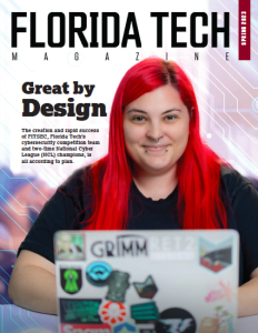 Cover of the Florida Tech Magazine spring 2023 issue