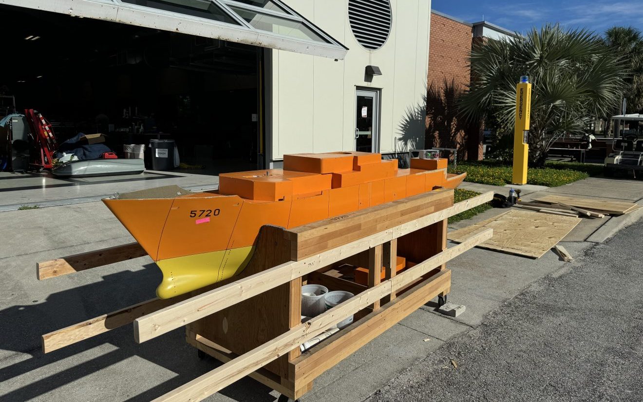 Florida Tech Acquires Scaled Model of Naval Research Vessel to Further Education on Hydromechanics